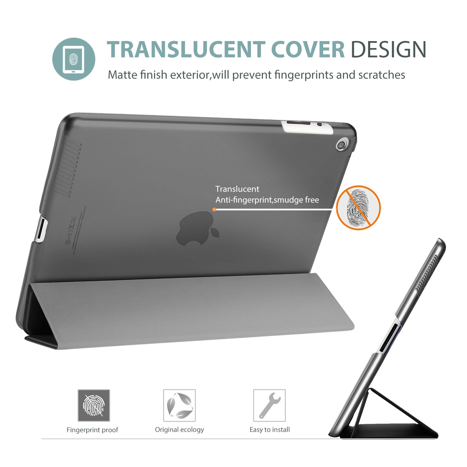 iPad 2 3 4 ケース(旧型) 超薄型 スタンド機能　背面カバー 黒 Amazon | ProCase iPad 2 3 4 ケース(旧型) 超薄型 軽量